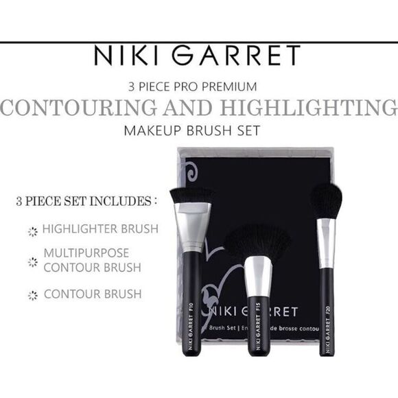 NIKI GARRETT - 🎉HP X 4🎉 NWT Limited Edition 3-Pc Contour:Highlighting Brushes - Picture 6 of 12